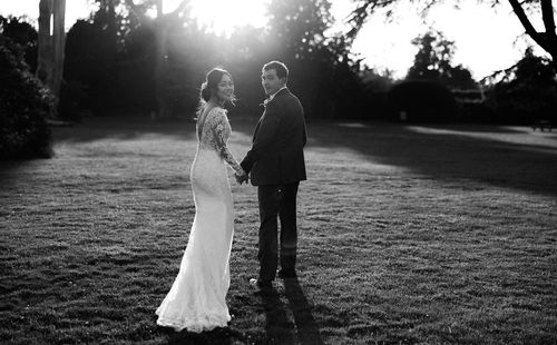 Couple on South Lawns