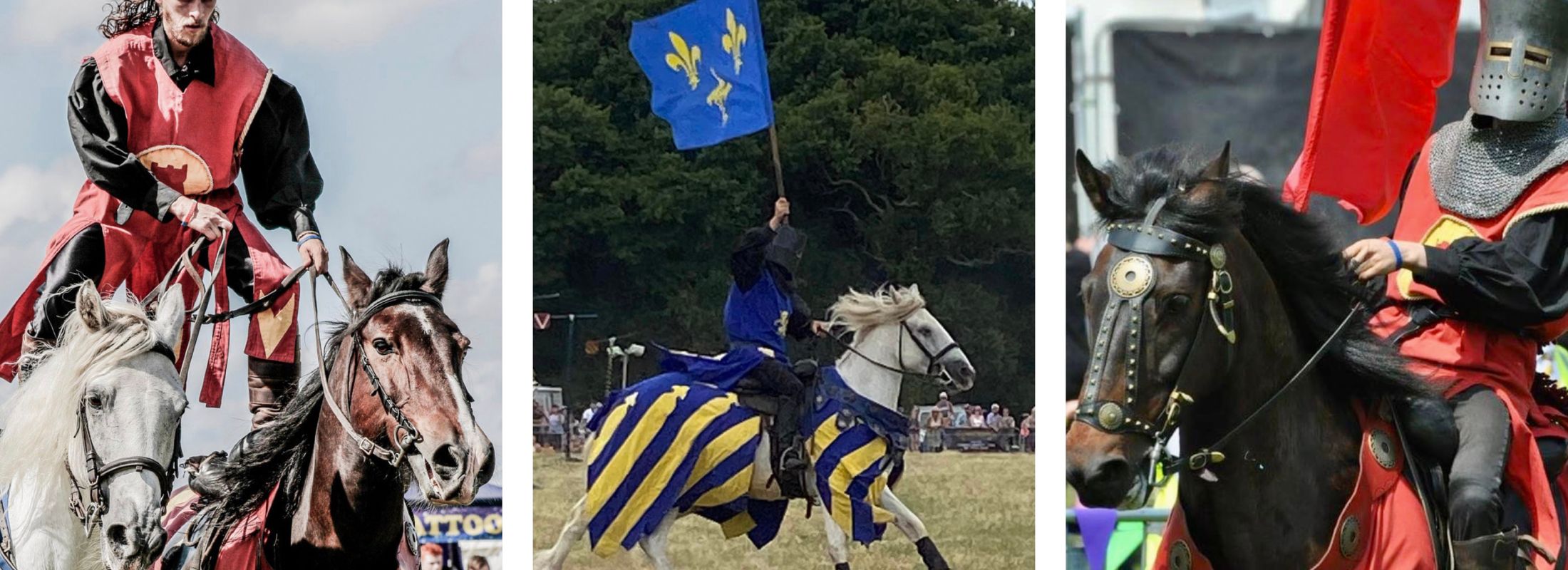 Medieval jousting at Hampton Court Castle
